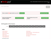 Tablet Screenshot of eorthopod.com